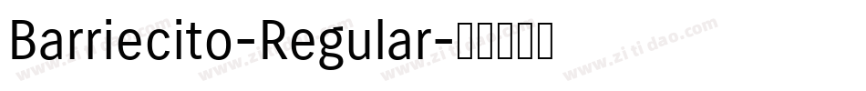 Barriecito-Regular字体转换