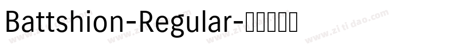 Battshion-Regular字体转换