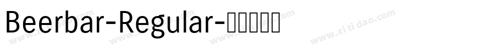 Beerbar-Regular字体转换