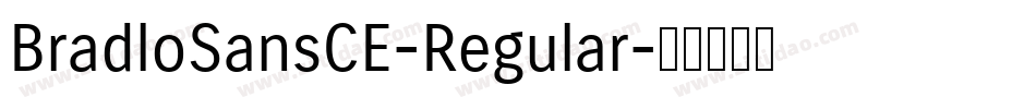 BradloSansCE-Regular字体转换