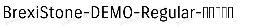 BrexiStone-DEMO-Regular字体转换
