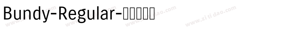 Bundy-Regular字体转换