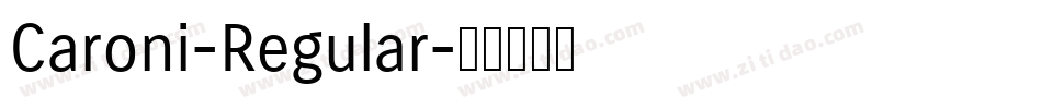 Caroni-Regular字体转换