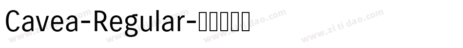 Cavea-Regular字体转换