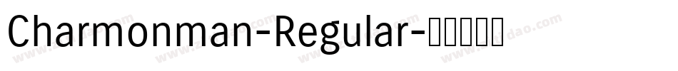 Charmonman-Regular字体转换 Charmonman-Regular字体转换