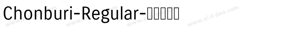 Chonburi-Regular字体转换