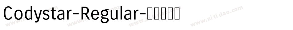 Codystar-Regular字体转换