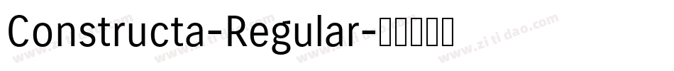 Constructa-Regular字体转换
