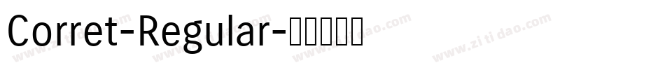 Corret-Regular字体转换