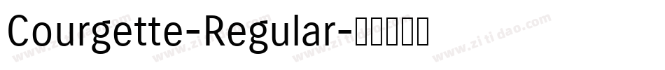 Courgette-Regular字体转换