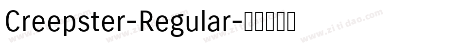 Creepster-Regular字体转换