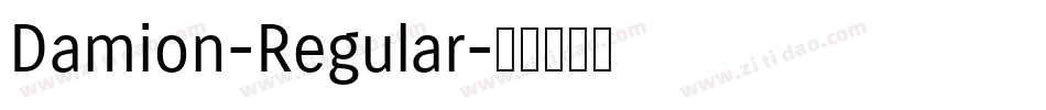 Damion-Regular字体转换 Damion-Regular字体转换
