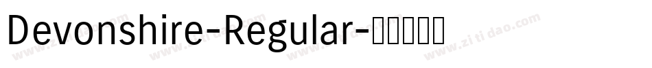 Devonshire-Regular字体转换 Devonshire-Regular字体转换