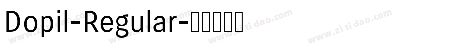 Dopil-Regular字体转换