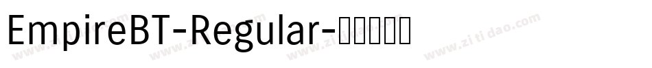 EmpireBT-Regular字体转换