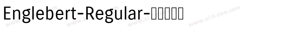 Englebert-Regular字体转换