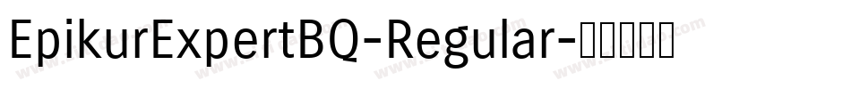 EpikurExpertBQ-Regular字体转换