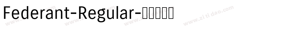 Federant-Regular字体转换