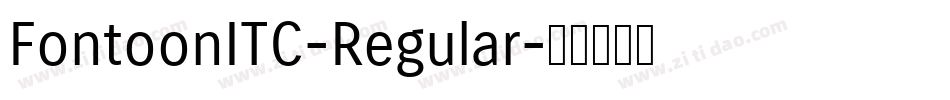 FontoonITC-Regular字体转换