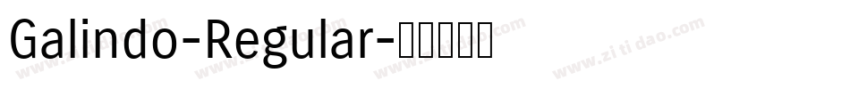 Galindo-Regular字体转换