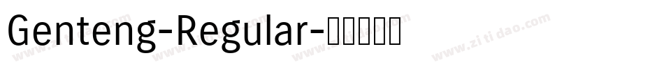 Genteng-Regular字体转换
