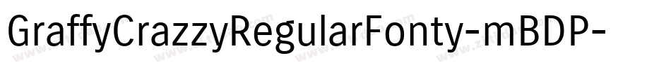 GraffyCrazzyRegularFonty-mBDP字体转换