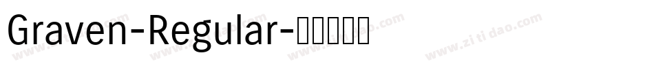 Graven-Regular字体转换