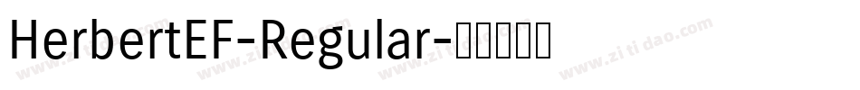 HerbertEF-Regular字体转换