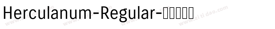 Herculanum-Regular字体转换