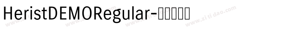 HeristDEMORegular字体转换