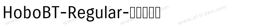 HoboBT-Regular字体转换