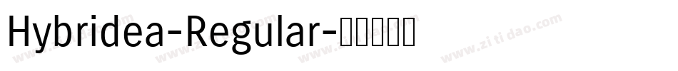 Hybridea-Regular字体转换