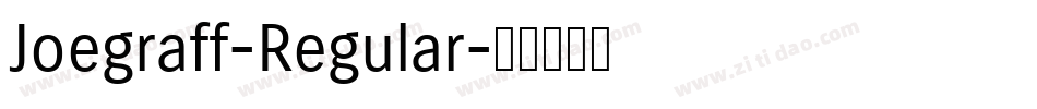 Joegraff-Regular字体转换