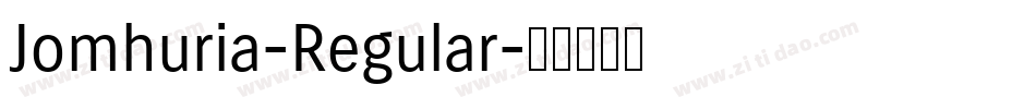 Jomhuria-Regular字体转换