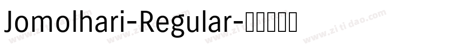 Jomolhari-Regular字体转换