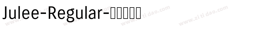 Julee-Regular字体转换