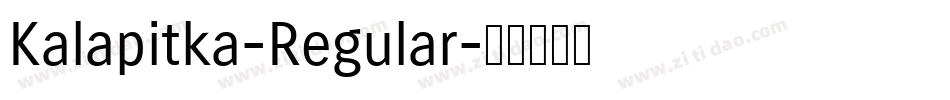 Kalapitka-Regular字体转换