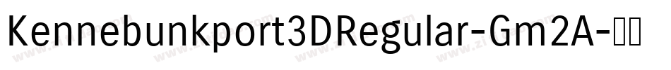 Kennebunkport3DRegular-Gm2A字体转换
