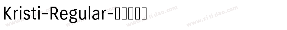 Kristi-Regular字体转换