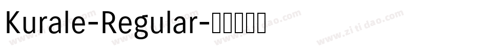Kurale-Regular字体转换