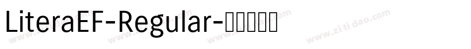 LiteraEF-Regular字体转换