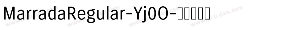 MarradaRegular-Yj0O字体转换