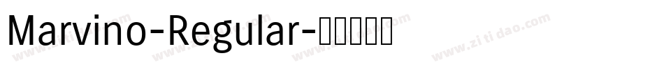 Marvino-Regular字体转换