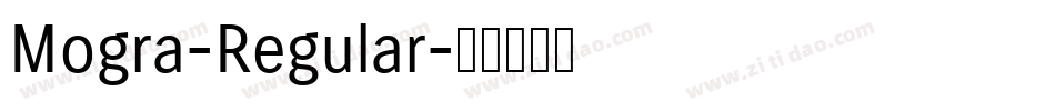 Mogra-Regular字体转换