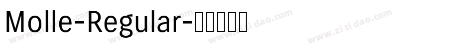 Molle-Regular字体转换