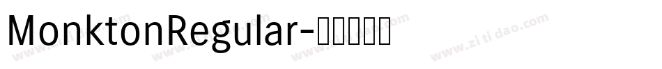 MonktonRegular字体转换