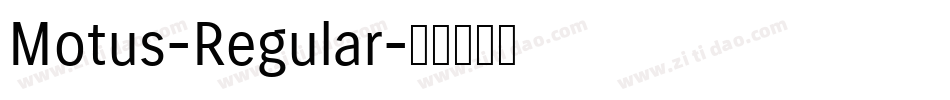 Motus-Regular字体转换