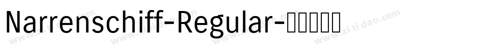 Narrenschiff-Regular字体转换
