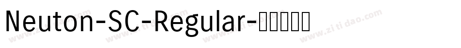 Neuton-SC-Regular字体转换