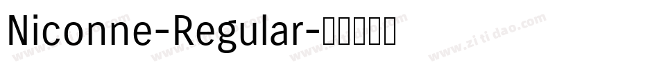 Niconne-Regular字体转换